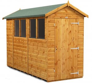 Power 10x4 Apex Garden Shed - Single Door